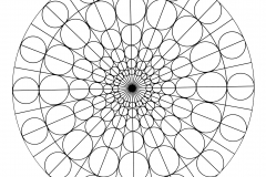 Mandala to color patterns geometric 8